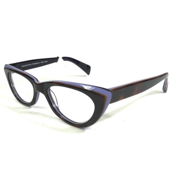Morgenthal Frederics 389 INGRID Eyeglasses Frames Purple Tortoise Cat Eye 135 - Picture 1 of 9